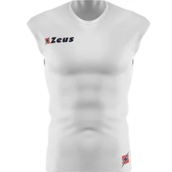 Zeus Fisiko Camiseta interior Camiseta funcional sin mangas blanco