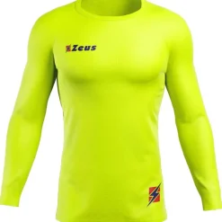 Zeus Fisiko Camiseta interior Camiseta funcional de manga larga amarillo neón