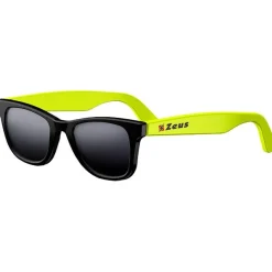 Zeus Gafas de sol negro negro / amarillo neón