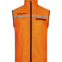 Zeus Hombre Chaleco de running reflectante naranja