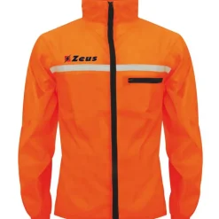 Zeus Hombre Chaqueta de running reflectante naranja