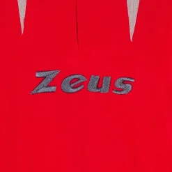 Zeus Hombre Conjunto de árbitro Camiseta con pantalón corto Rojo