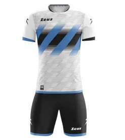 Zeus Icon Teamwear Set Camiseta con pantalones cortos blanco royal blue