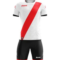Zeus Icon Teamwear Set Camiseta con pantalones cortos blanco rojo