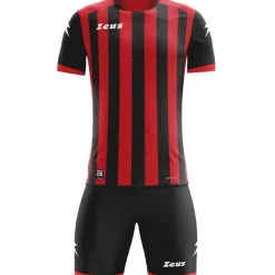 Zeus Icon Teamwear Set Camiseta con pantalones cortos negro rojo