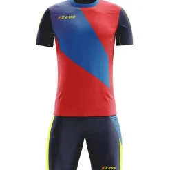 Zeus Kit Alex Hombre Conjunto de fútbol con Pantalones cortos rojo royal blue
