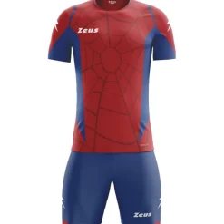 Zeus Kit Hero Conjunto de fútbol con Pantalones cortos rojo royal blue