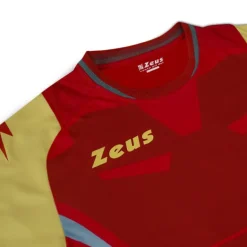 Zeus Kit Hero Conjunto de fútbol con Pantalones cortos oro rojo