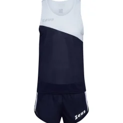 Zeus Kit Robert Hombre Conjunto de atletismo Camiseta con pantalones cortos azul marino