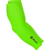 Zeus Manga de compresión Vendaje de codo elástico verde neón