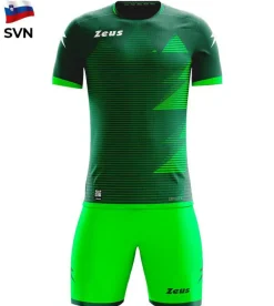 Zeus Mundial Teamwear Set Camiseta con pantalones cortos neón verde