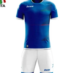 Zeus Mundial Teamwear Set Camiseta con pantalones cortos royal blue blanco