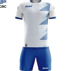 Zeus Mundial Teamwear Set Camiseta con pantalones cortos blanco royal blue