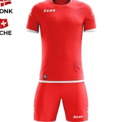 Zeus Mundial Teamwear Set Camiseta con pantalones cortos rojo