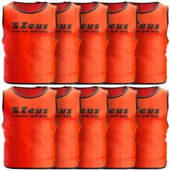 Zeus Pack de 10 Peto de entrenamiento naranja