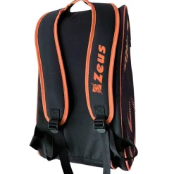 Zeus Padel Bag Pala de pádel Bolso negro naranja