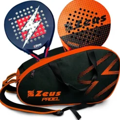Zeus Padel Bag Pala de pádel Bolso negro naranja